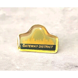 Vintage St Louis Gateway Arch USPS Gold Toned Lapel Pin Made in USA